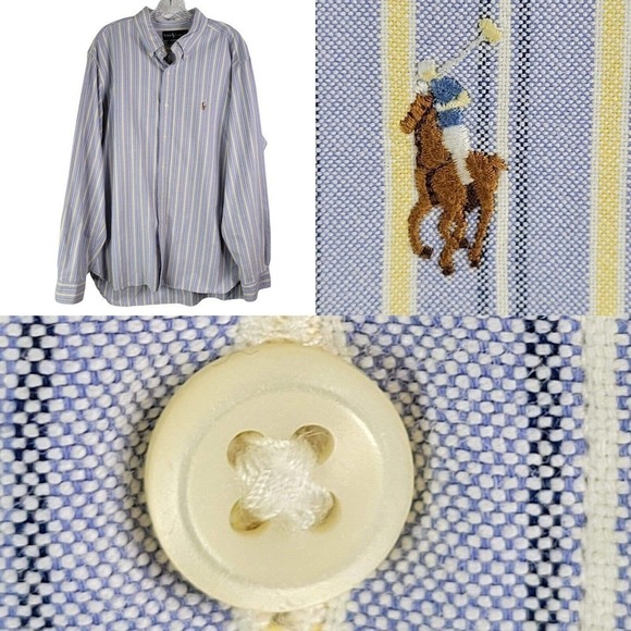 Polo Ralph Lauren Other - Polo Ralph Lauren Oxford Classic Fit Shirt Men XL Button Down Blue Long Sleeve